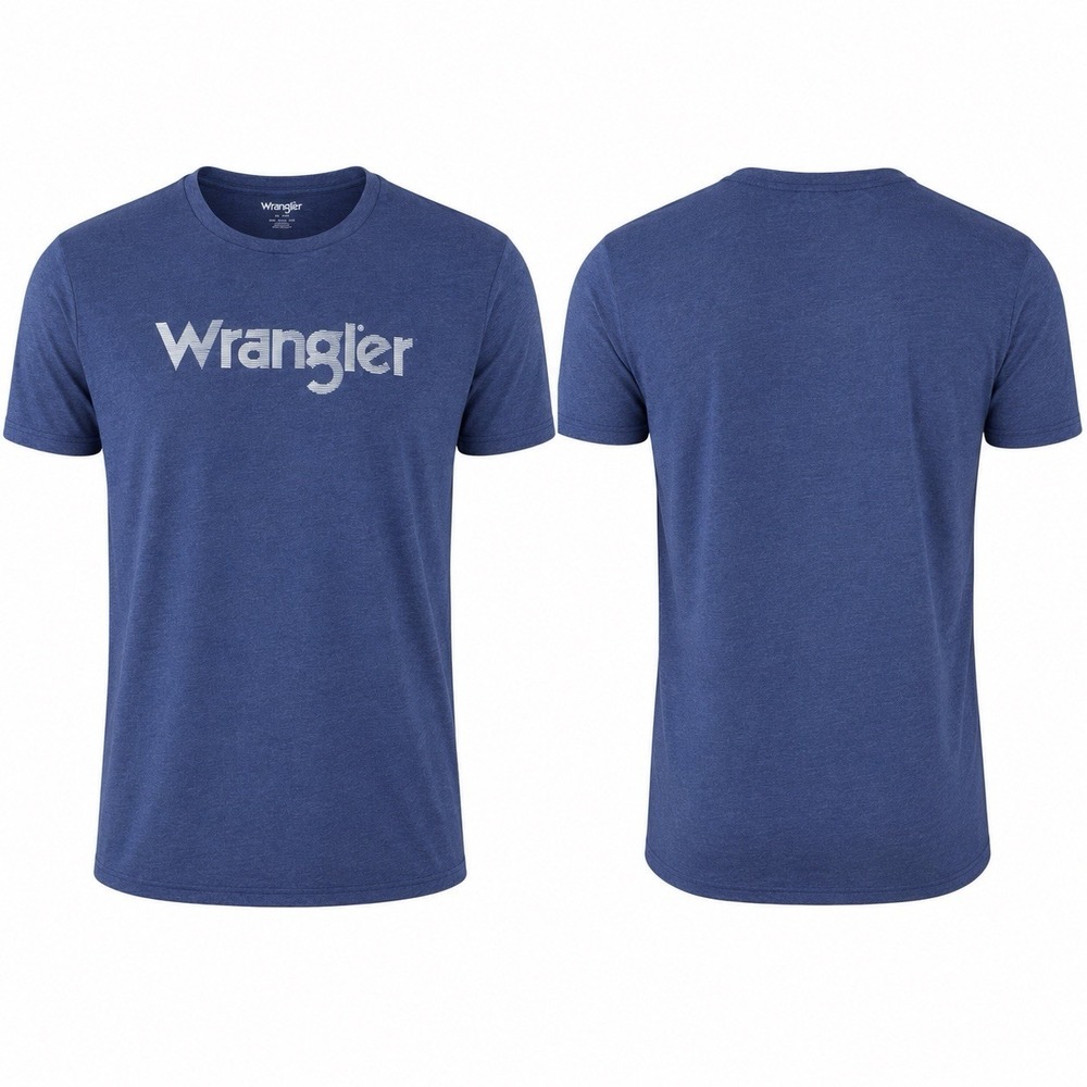 Wrangler Men’s Small Blue Logo Graphic Short Sleeve T-Shirt NEW NWT 10MQ6213B
